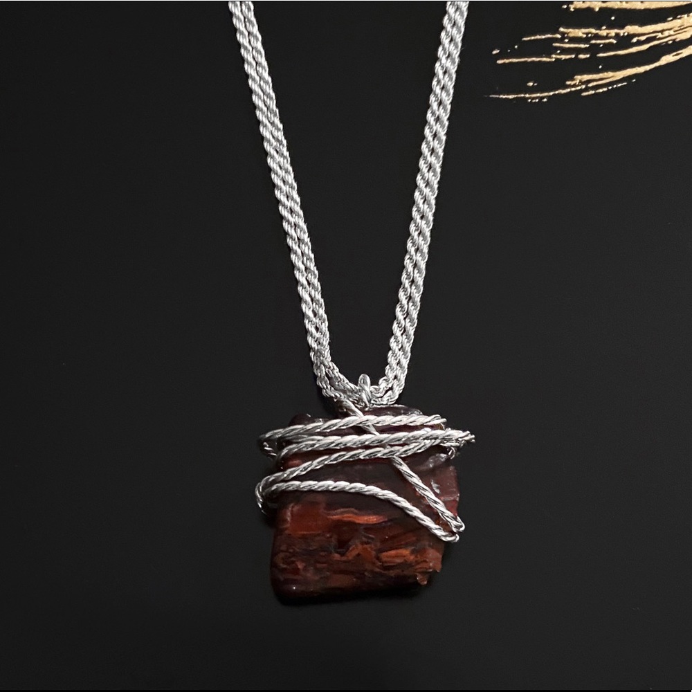 DeMarcus Alexan Twist Stone Pendant